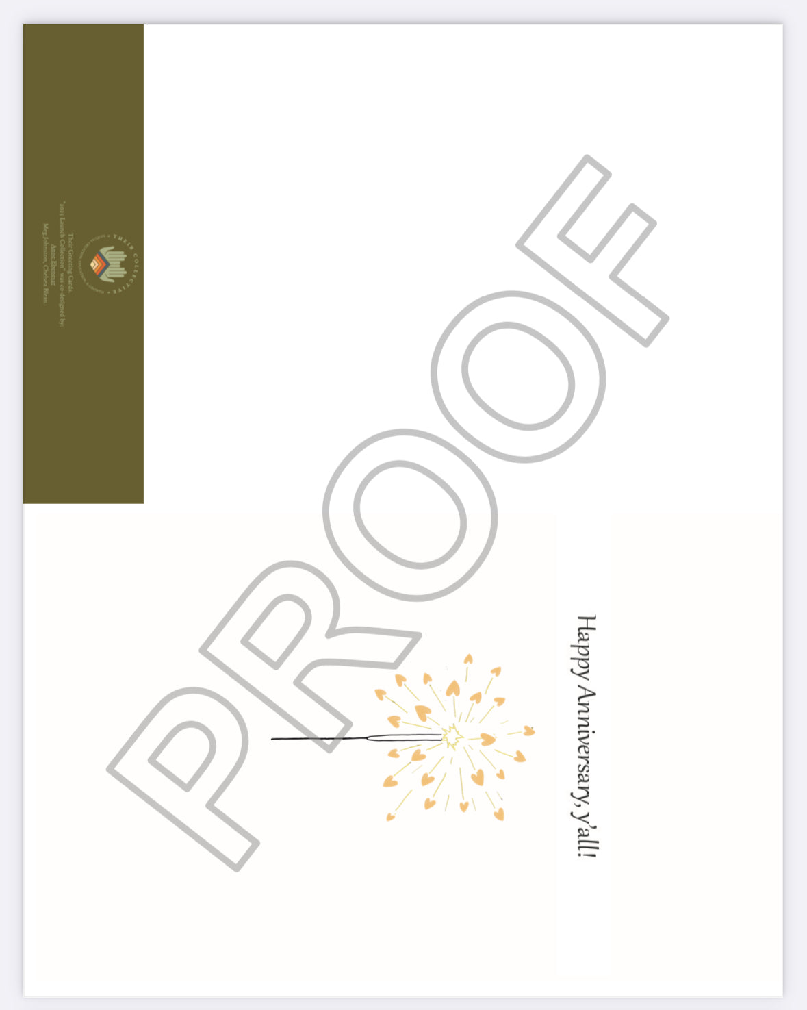 "Happy Anniversary Ya'll" Greeting Card