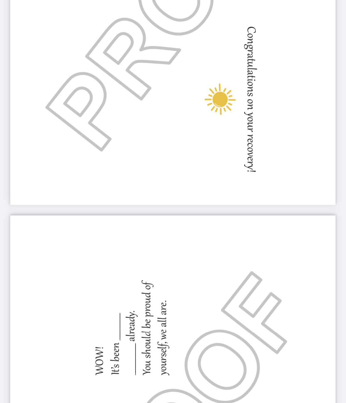 "Congrats on Your Recovery" Greeting Card