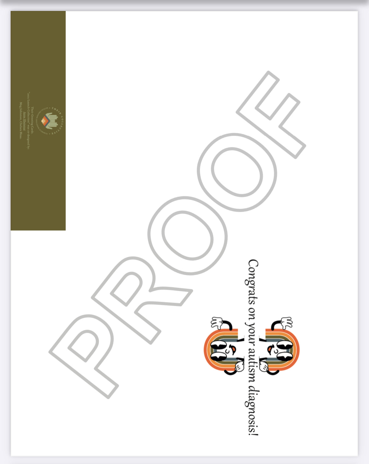 "Congrats on your autism diagnosis" Greeting Card.