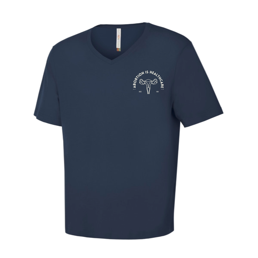 V Neck T-Shirt - Abortion is Healthcare