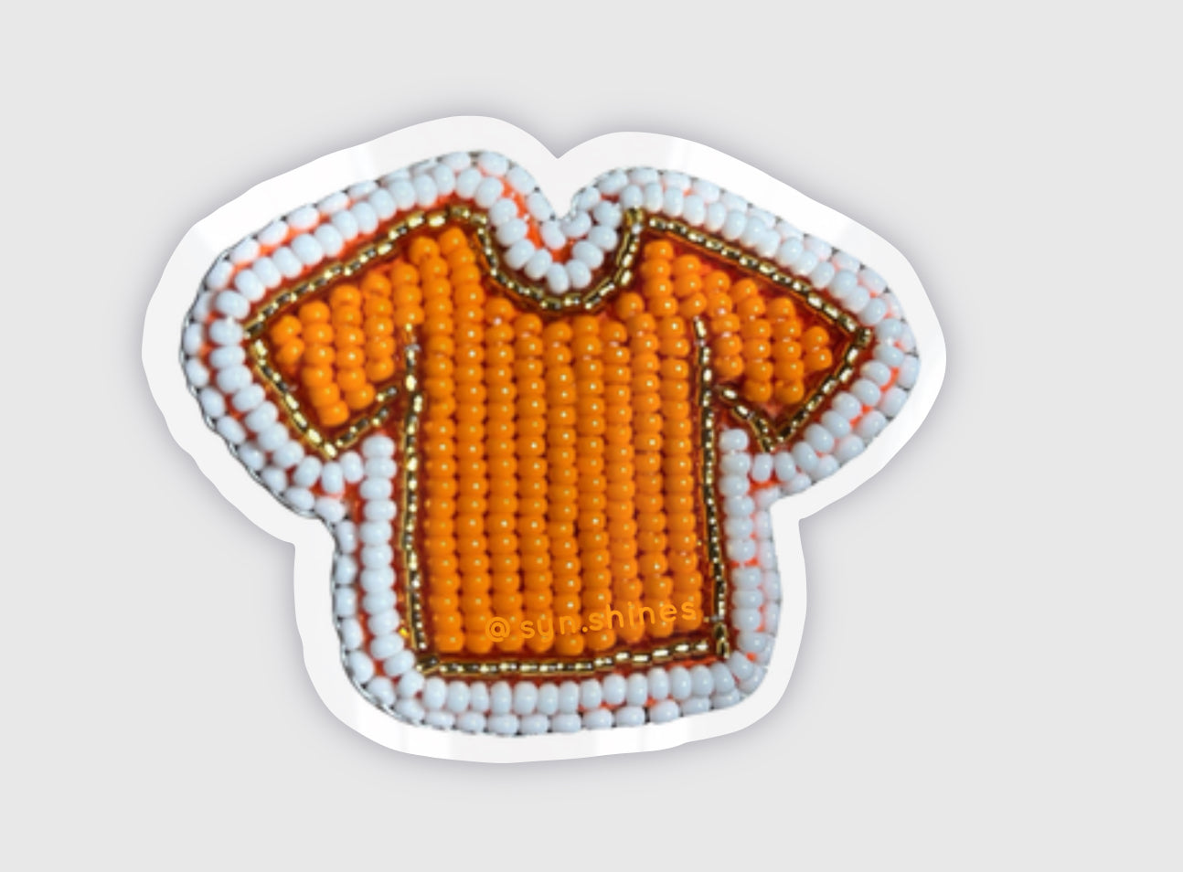 “Beaded Orange Shirt” Sticker