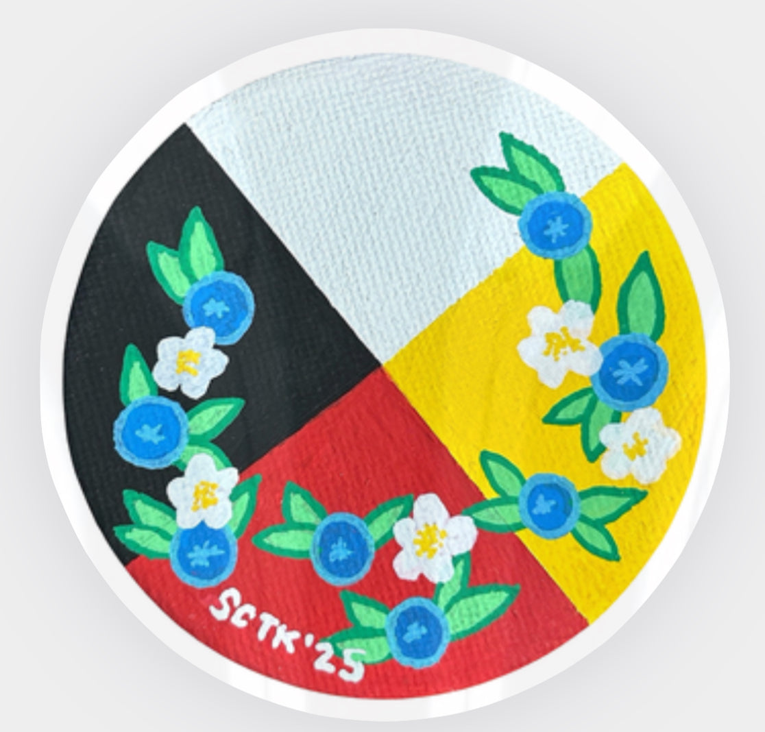 “Blueberry Medicine Wheel” Sticker