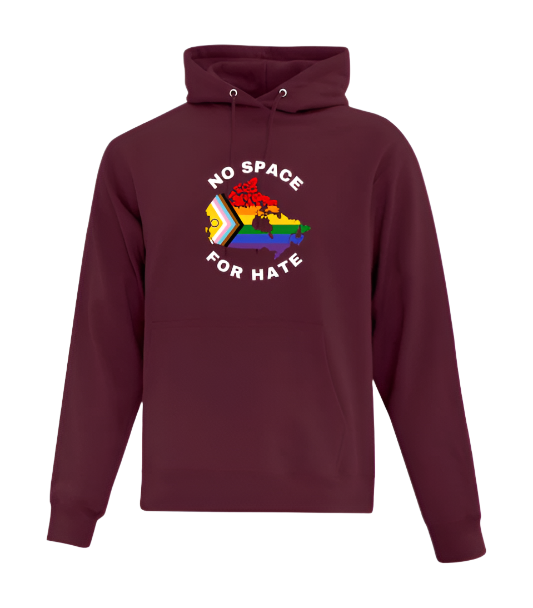 Hoodie - No Space For Hate Canada Map