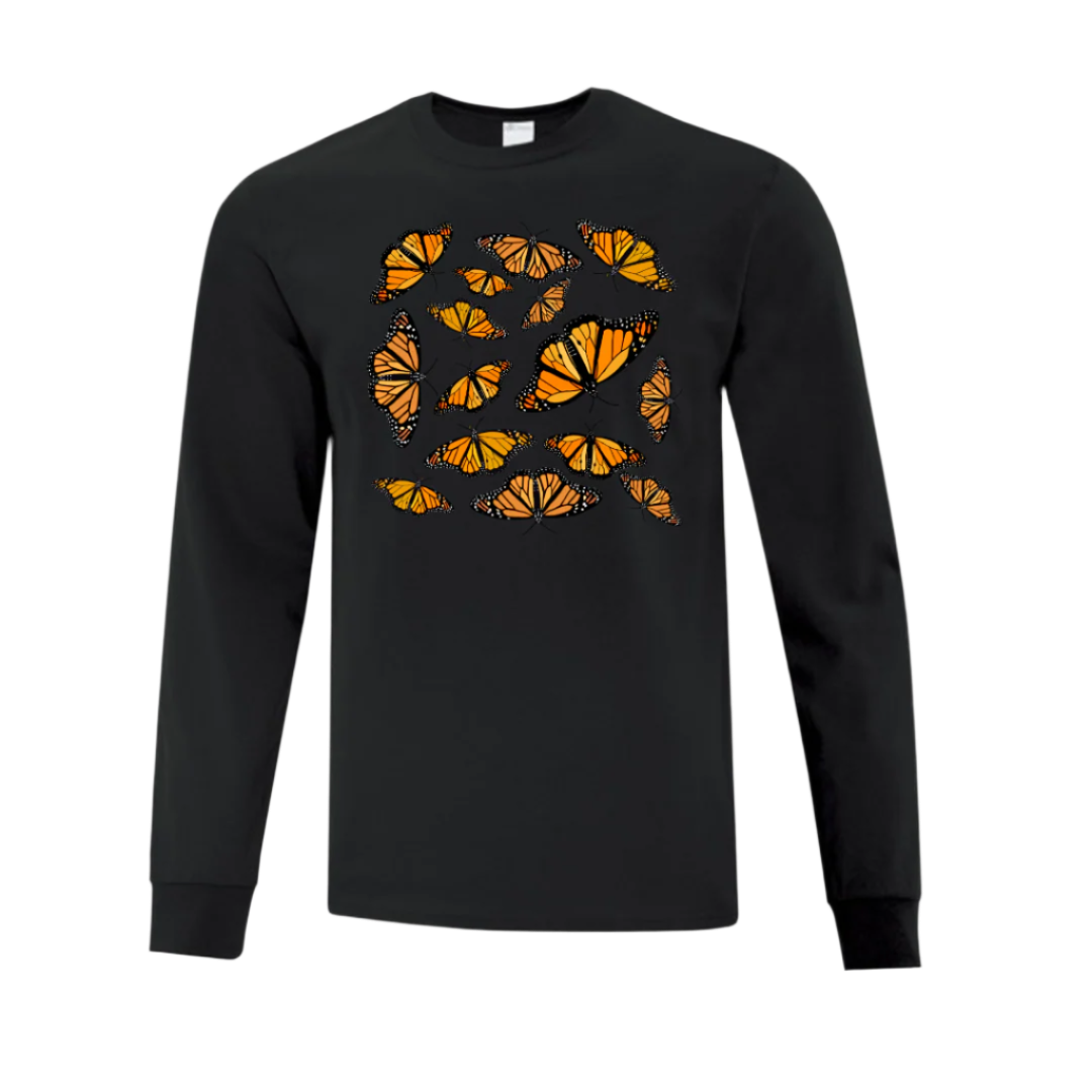 Long Sleeve T Shirt - Butterflies