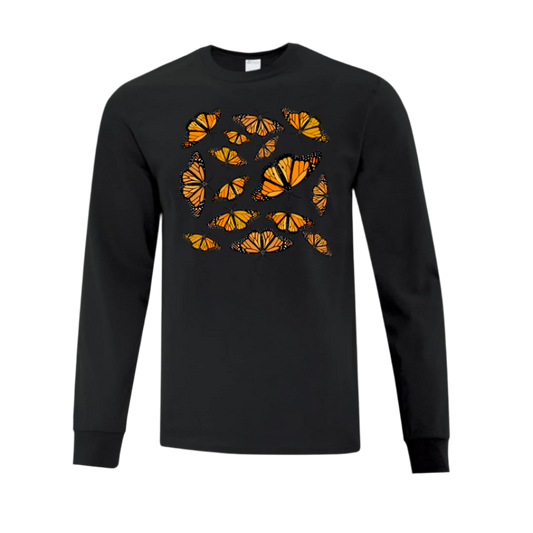 Long Sleeve T Shirt - Butterflies