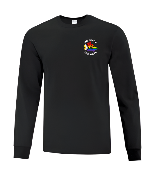 Long Sleeve T Shirt - No Space For Hate Canada Map