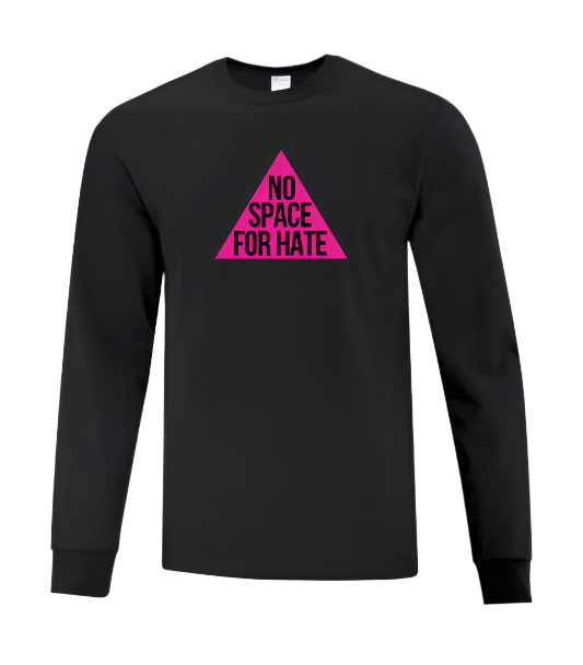 Long Sleeve T Shirt -Pink Triangle