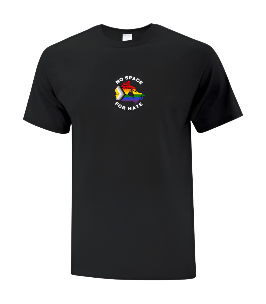 T-Shirt - No Space For Hate Canada Map (Small Graphic)
