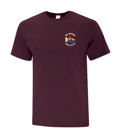 T-Shirt - No Space For Hate Canada Map (Small Graphic)