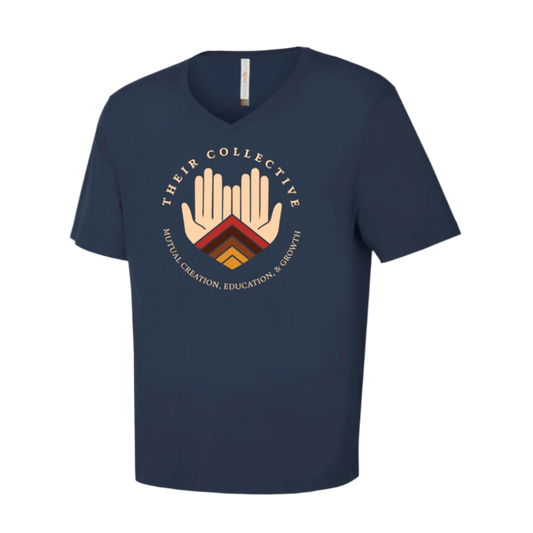 V Neck T-Shirt - Their Collective Logo