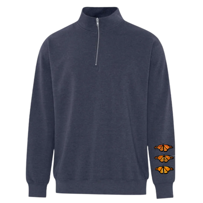 1/4 Zip Pullover - Heart On Their Sleeve.